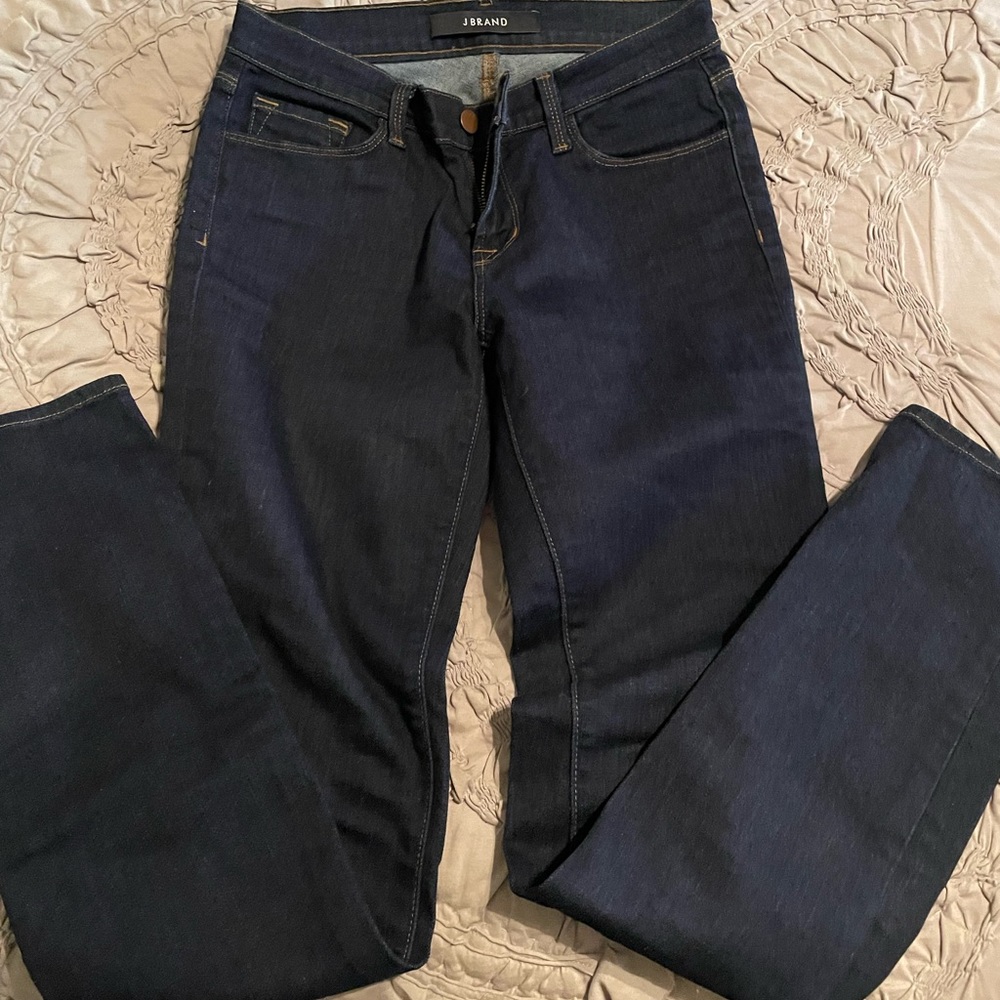 J Brand skinny leg dark jeans